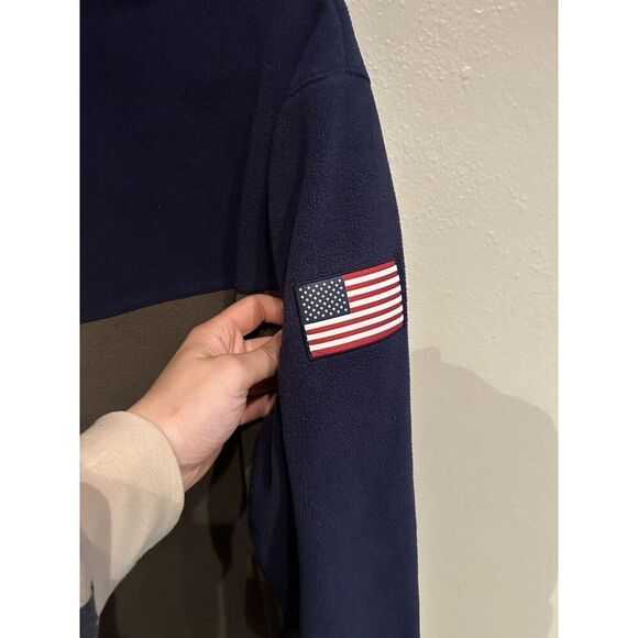 POLO RALPH LAUREN Fleece Pullover Jacket 1/4 Snap Camo RLPC 67 Men's Size Large - Picture 7 of 10